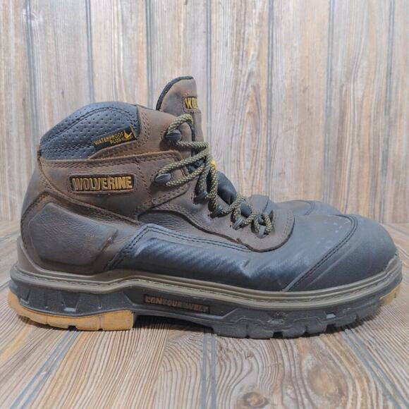 Wolverine Men Leather Work Boots 400‎ Gram Thinsulate Safety Toe Sz 12 W10721 main image 7